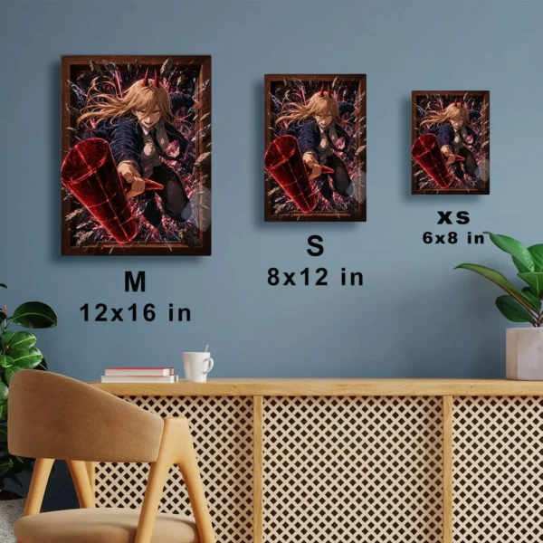 Anime Metal Poster Wall Decor - Chainsaw Power - D - Image 7