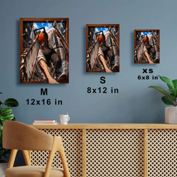 Anime Metal Poster Wall Decor - Chainsaw Power - M - Image 7