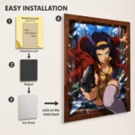 Anime Metal Poster Wall Decor - Cowboy Faye Valentine - Image 2