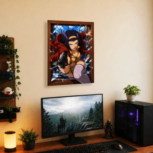 Anime Metal Poster Wall Decor - Cowboy Faye Valentine - Image 5
