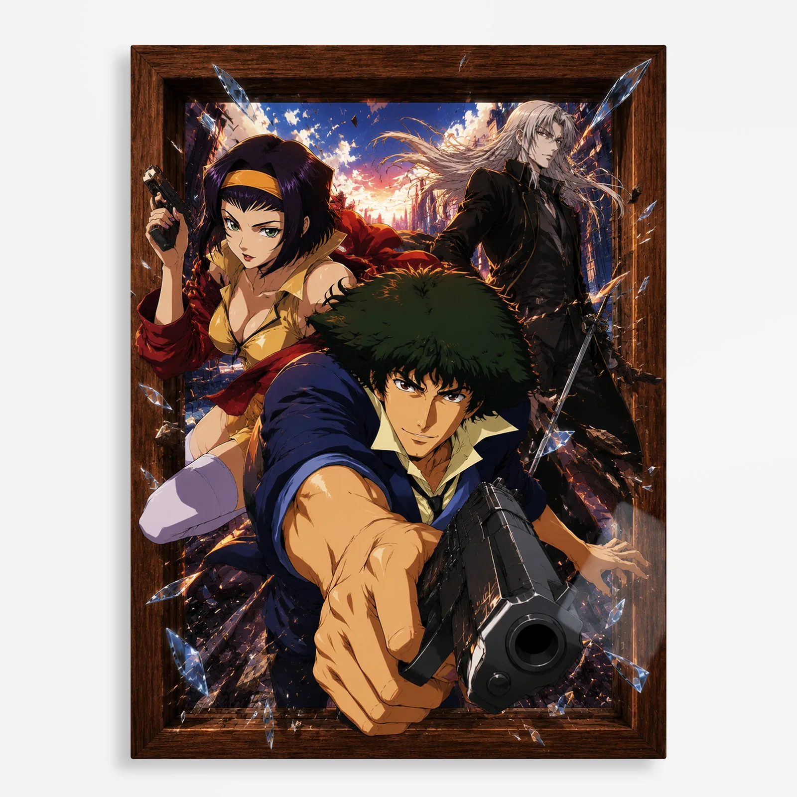 anime metal poster (55) s1 Anime Metal Poster Wall Decor - Cowboy - Image 1