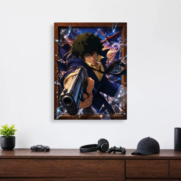 Anime Metal Poster Wall Decor - Cowboy Spike Spiegel - Image 4