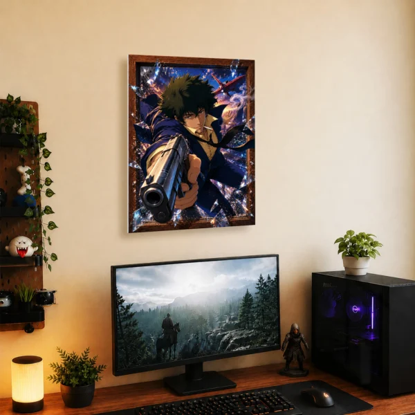 Anime Metal Poster Wall Decor - Cowboy Spike Spiegel - Image 5