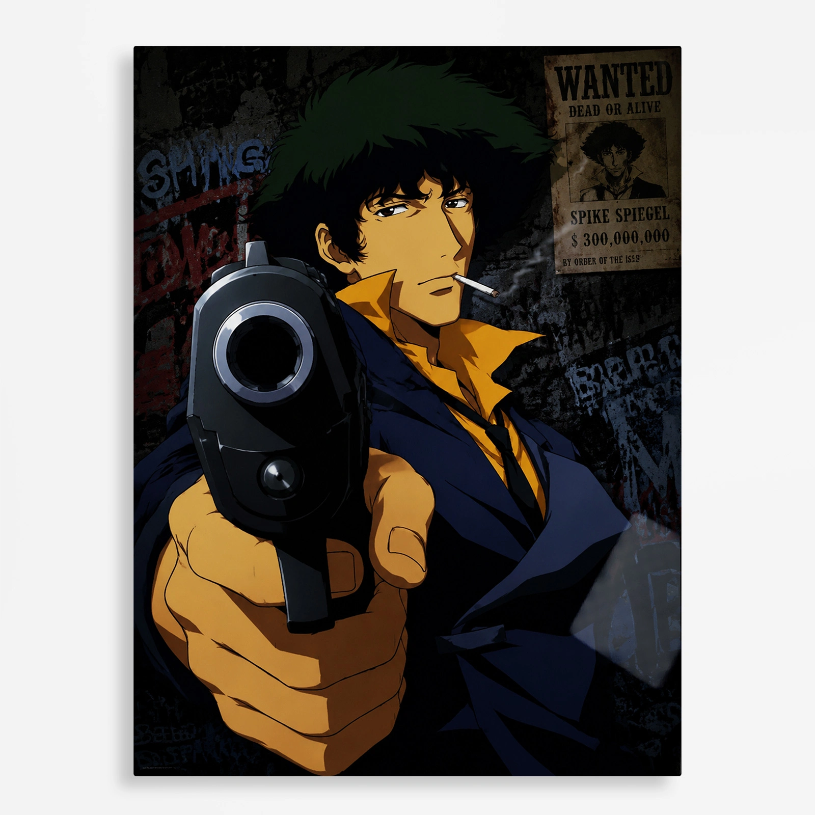 anime metal poster (60) s1 Anime Metal Poster Wall Decor - Cowboy Spike Spiegel - A - Image 1