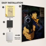Anime Metal Poster Wall Decor - Cowboy Spike Spiegel - A - Image 2