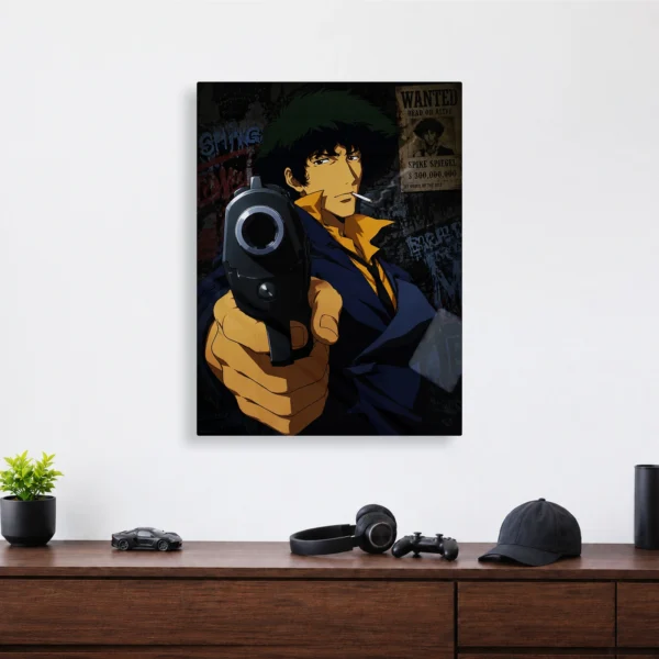 Anime Metal Poster Wall Decor - Cowboy Spike Spiegel - A - Image 4