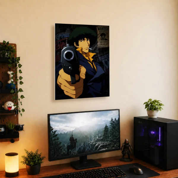 Anime Metal Poster Wall Decor - Cowboy Spike Spiegel - A - Image 5