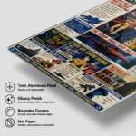 Anime Metal Poster Wall Decor - Cowboy Newspaper - Image 6