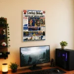 Anime Metal Poster Wall Decor - Cowboy Newspaper - Image 5