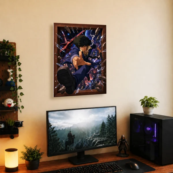Anime Metal Poster Wall Decor - Cowboy Spike Spiegel - B - Image 5