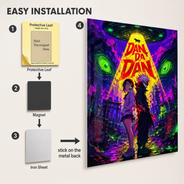 Anime Metal Poster Wall Decor - Danda - B - Image 2