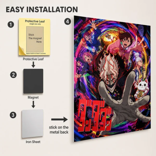 Anime Metal Poster Wall Decor - Danda - C - Image 2