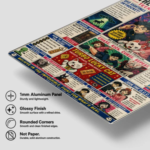 Anime Metal Poster Wall Decor - Danda Newspaper - Image 6