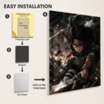 Anime Metal Poster Wall Decor - AOT Levi Ackerman - Image 2