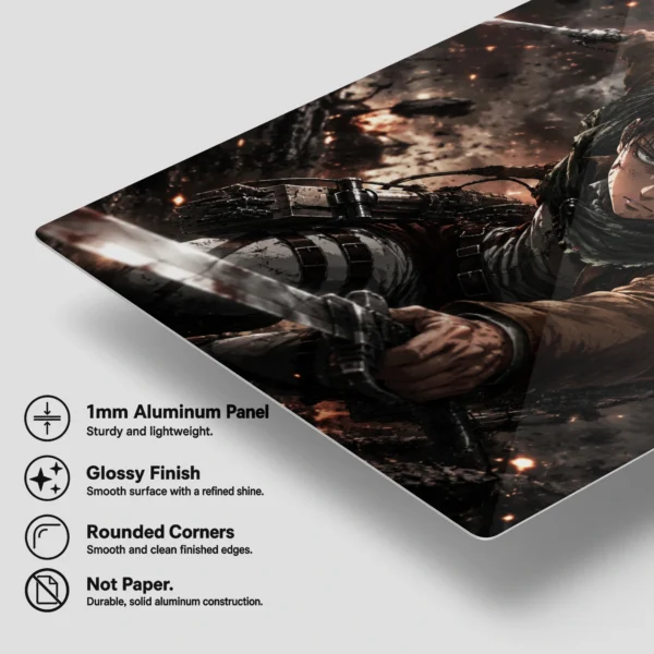 Anime Metal Poster Wall Decor - AOT Levi Ackerman - Image 6