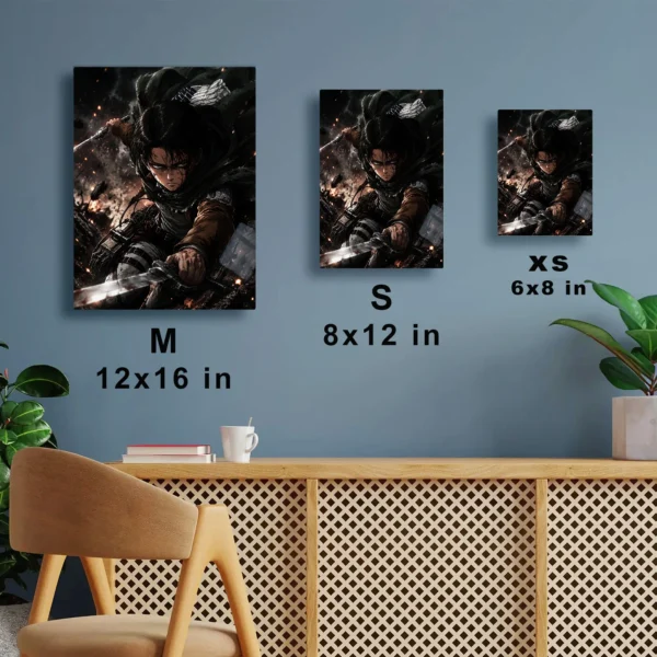 Anime Metal Poster Wall Decor - AOT Levi Ackerman - Image 7