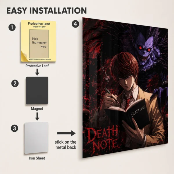 Anime Metal Poster Wall Decor - DN - Image 2