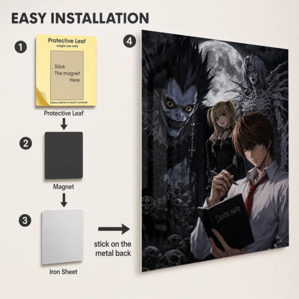 Anime Metal Poster Wall Decor - DN - C - Image 2