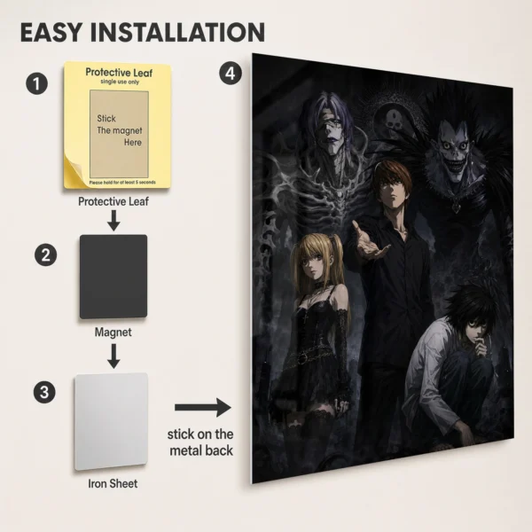 Anime Metal Poster Wall Decor - DN - D - Image 2
