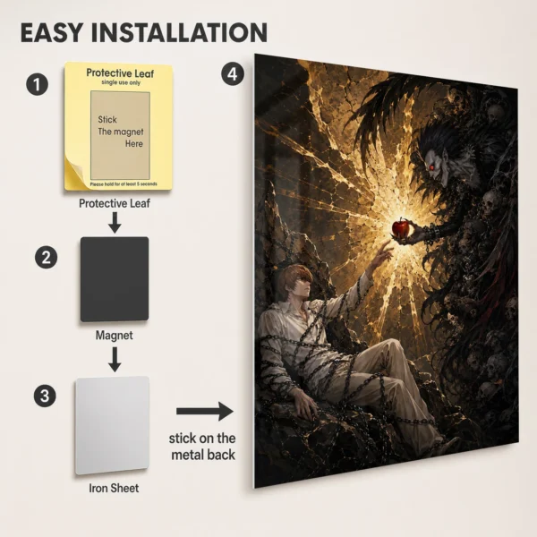 Anime Metal Poster Wall Decor - DN - E - Image 2