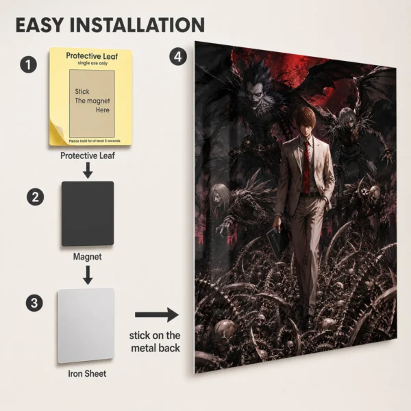 Anime Metal Poster Wall Decor - DN - G - Image 2
