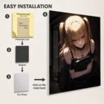 Anime Metal Poster Wall Decor - DN Misa - Image 2