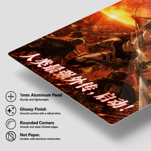Anime Metal Poster Wall Decor - AOT Levi Ackerman - A - Image 6