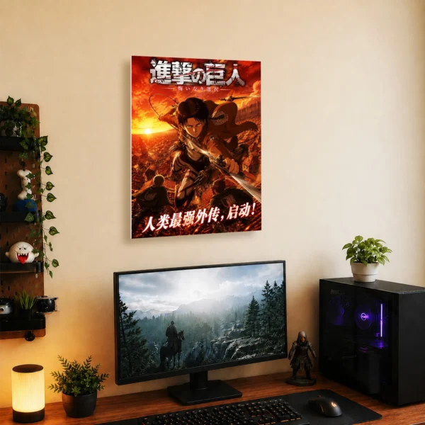 Anime Metal Poster Wall Decor - AOT Levi Ackerman - A - Image 5
