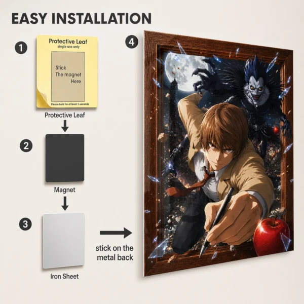 Anime Metal Poster Wall Decor - DN - J - Image 2