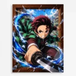 Anime Metal Poster Wall Decor - Slayer Tanjiro