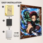 Anime Metal Poster Wall Decor - Slayer Tanjiro - Image 2