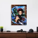 Anime Metal Poster Wall Decor - Slayer Tanjiro - Image 4