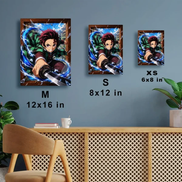 Anime Metal Poster Wall Decor - Slayer Tanjiro - Image 7