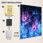 Anime Metal Poster Wall Decor - Slayer Akaza - Image 2