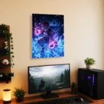Anime Metal Poster Wall Decor - Slayer Akaza - Image 5