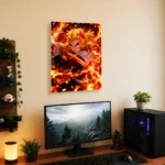 Anime Metal Poster Wall Decor - Slayer Rengoku - Image 5