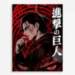 Anime Metal Poster Wall Decor - AOT Eren Yeager
