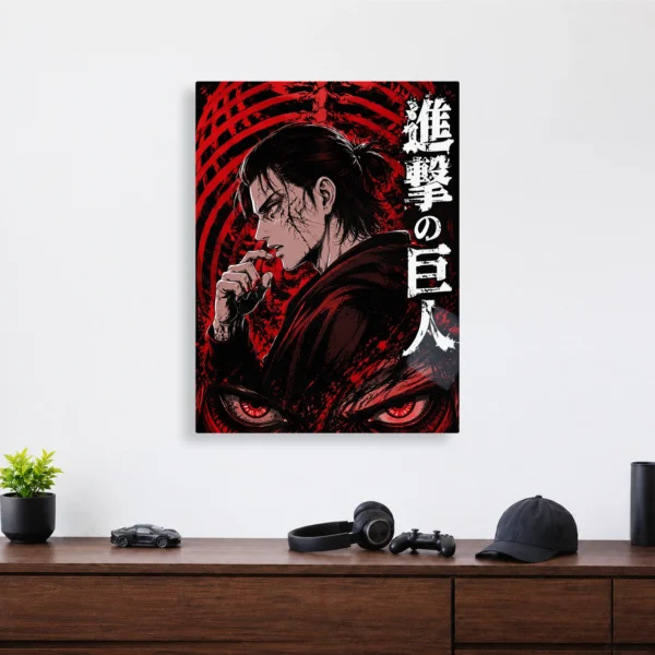 Anime Metal Poster Wall Decor - AOT Eren Yeager - Image 4