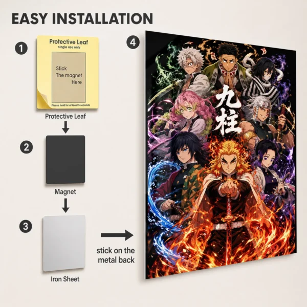 Anime Metal Poster Wall Decor - Slayer - A - Image 2
