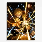 Anime Metal Poster Wall Decor - Slayer Zenitsu