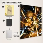 Anime Metal Poster Wall Decor - Slayer Zenitsu - Image 2