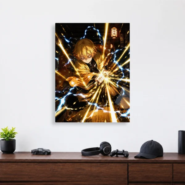 Anime Metal Poster Wall Decor - Slayer Zenitsu - Image 4