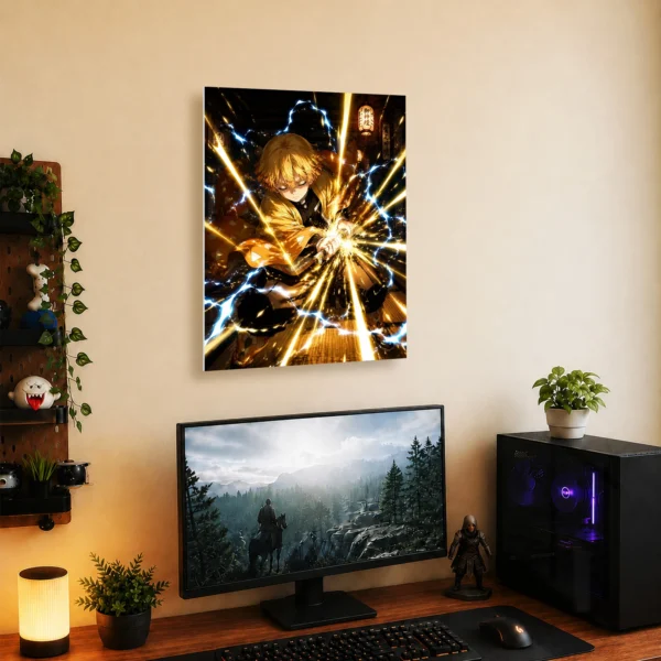 Anime Metal Poster Wall Decor - Slayer Zenitsu - Image 5