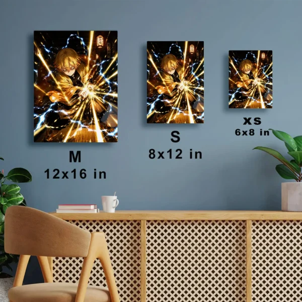 Anime Metal Poster Wall Decor - Slayer Zenitsu - Image 7