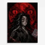 Anime Metal Poster Wall Decor - Slayer Kokushibo - A