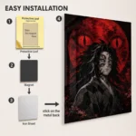 Anime Metal Poster Wall Decor - Slayer Kokushibo - A - Image 2