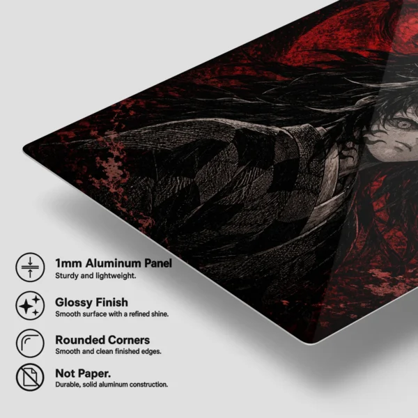 Anime Metal Poster Wall Decor - Slayer Kokushibo - A - Image 6