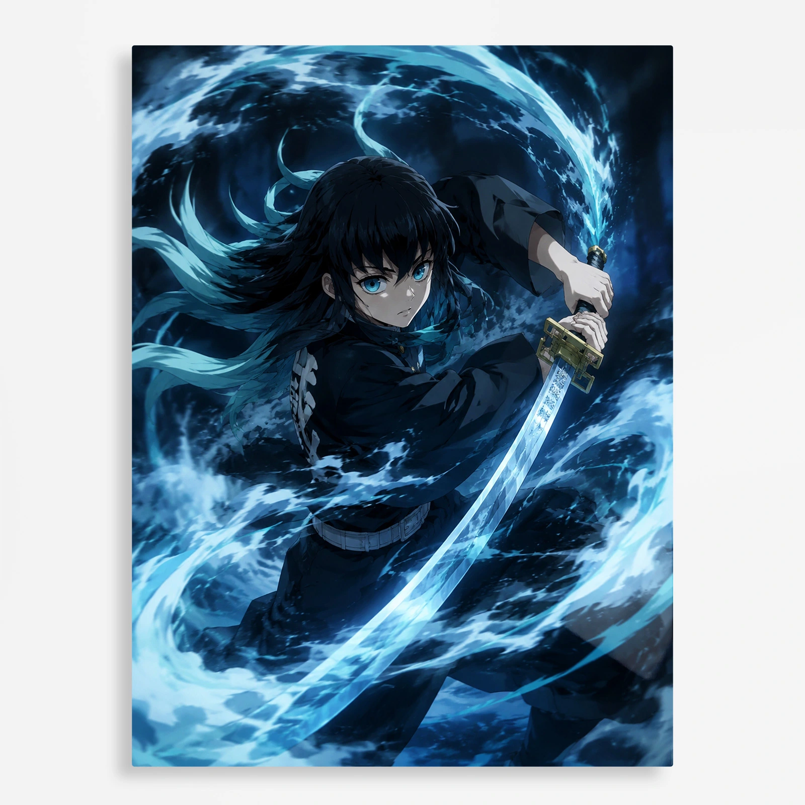 anime metal poster (97) s1 Anime Metal Poster Wall Decor - Slayer Muichiro - Image 1
