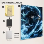 Anime Metal Poster Wall Decor - Slayer Muichiro - Image 2