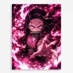 Anime Metal Poster Wall Decor - Slayer Nezuko